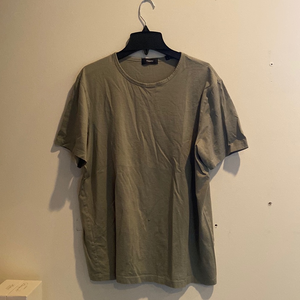 Theory Army Green Shirt